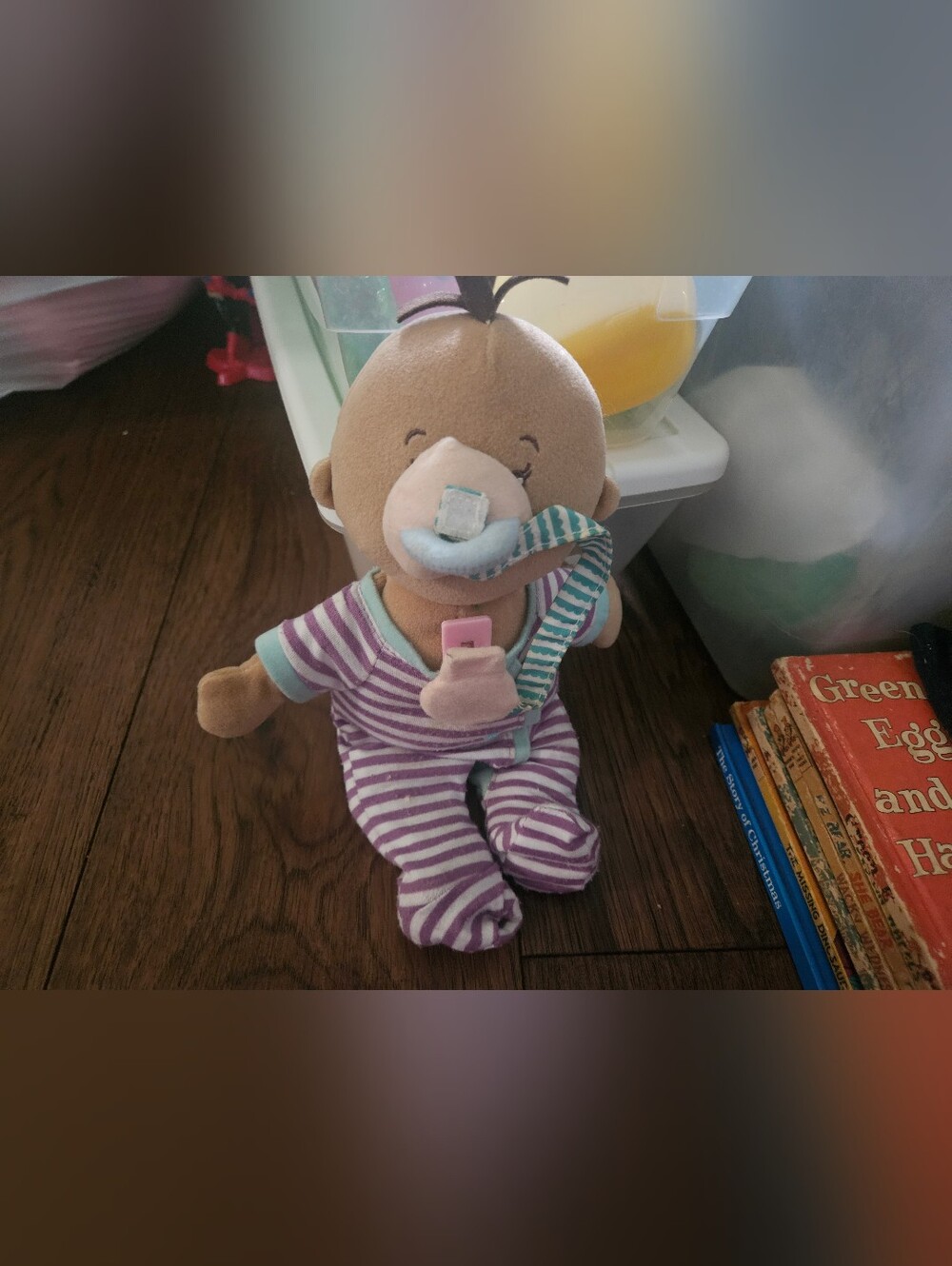 Manhattan Toy Wee Baby 12" Soft Baby Doll Plush Stuffed Animal With Pacifier Toy